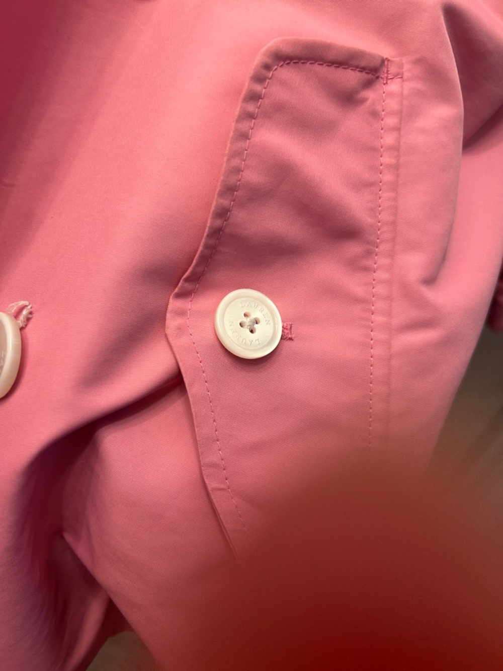 Ralph Lauren Roses Pink Double-Breasted Trench Raincoat with Belt - Picture 6 of 15